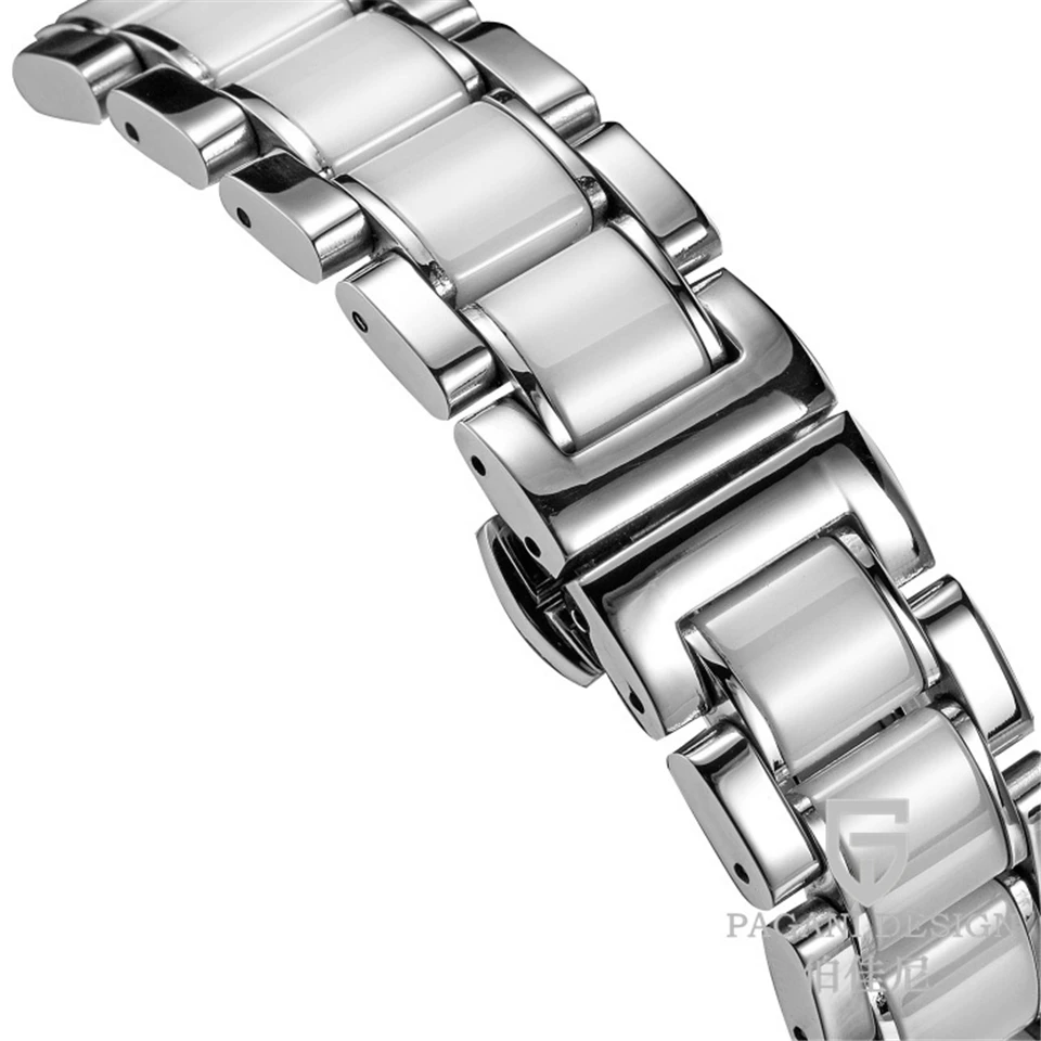 Женские часы с керамическим браслетом PAGANI Роскошные водонепроницаемые