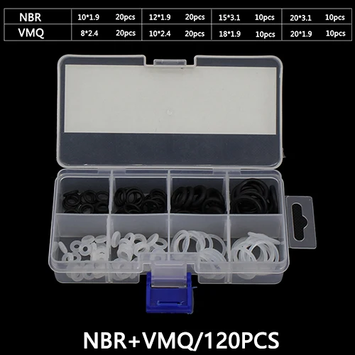 black white x1 PCP Пейнтбольная прочная силиконовая розетка NBR VMQ FKM красный черный белый зеленый уплотнительное кольцо прокладка замена БЫСТРОРАЗЪЕМНАЯ муфта фитинги - Цвет: black white x1