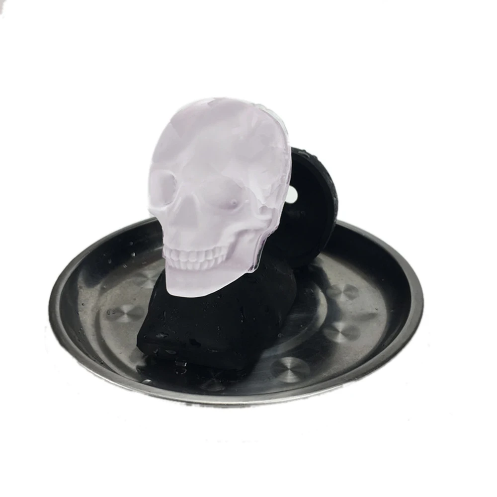 Большая 3D форма для льда в виде черепа виски вина лоток изготовления силиконовой
