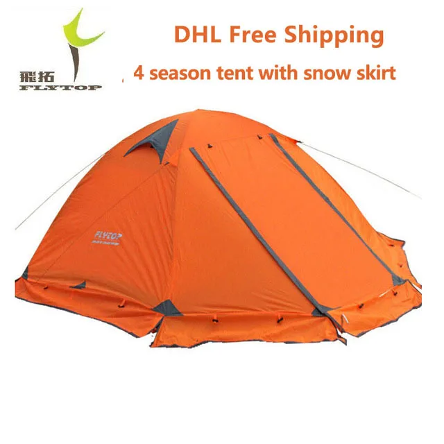 Туристическая двухслойная палатка FLYTOP двухместная непродуваемая и