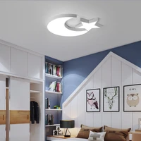 modern led ceiling lights for kids bedroom children room white five pointed star ceiling lamp ac96 265v home decoration lamp