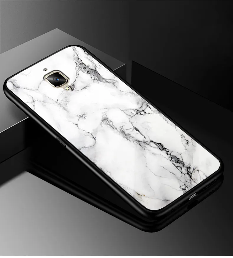 Для Oneplus 3t 3 чехол One plus 3T PC Пластиковый стеклянный чехол для телефона черный ТПУ бампер чехол для Oneplus 3 3T One plus 3t 3 1+ 3 Чехол