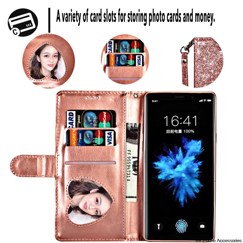 Чехол-Кошелек для huawei P20 Lite, блестящий чехол-книжка для huawei mate 10 Lite Pro P20 Pro mate 20 Lite, чехол с отделением для карт