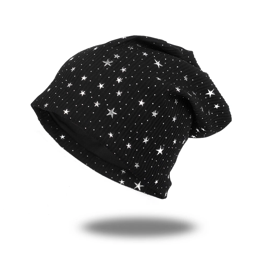 Модная шапка звезда в рубчик для женщин тюрбан обертывания полосатая с напуском