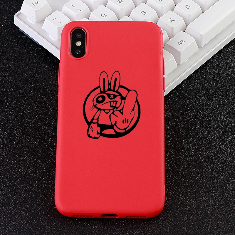 Newmodel Phone Cases for iPhone 6 s 7 8 Plus X XS MAX XR Rabbit Funny Case Soft Silicone Fitted Mobile Cover Accessories | Мобильные