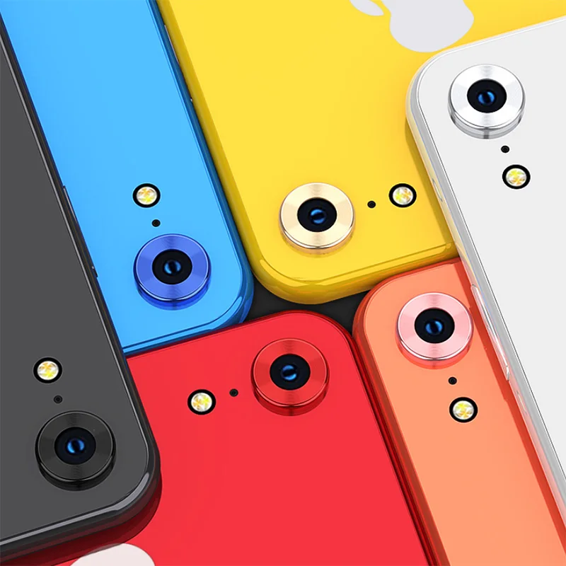 Роскошный протектор для объектива камеры Apple iPhone XR металлическая задняя защитная