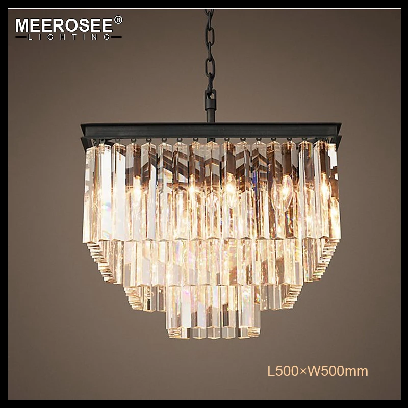 Современный светильник для люстры квадратная подвесная люстра с прозрачными