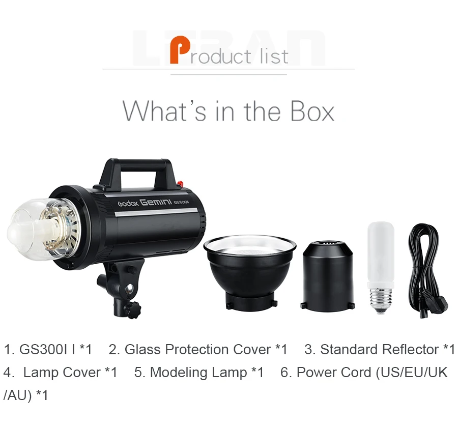 Godox GS300II 300 W GN58 встроенный Godox 2,4G Беспроводной X Системы тканевый фон для профессиональной студийной вспышки для предлагает креативные съемки