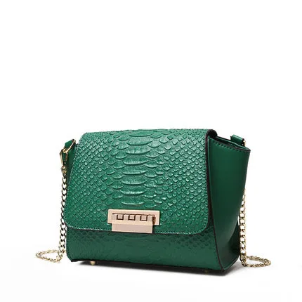 Весной и летом новая мода кожаная сумка крокодил зерна цепи крылья пакет|handbag