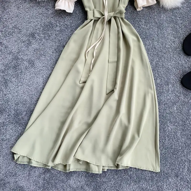 2019 новые модные женские платья с коротким рукавом платье воланами Женское