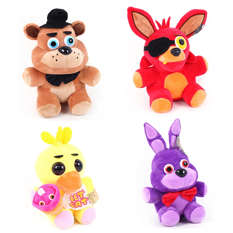 4 шт./лот кукла с мультяшными животными 6 &quot10&quot Five Nights At Freddy's FNAF Bonnie Foxy Freddy Chica