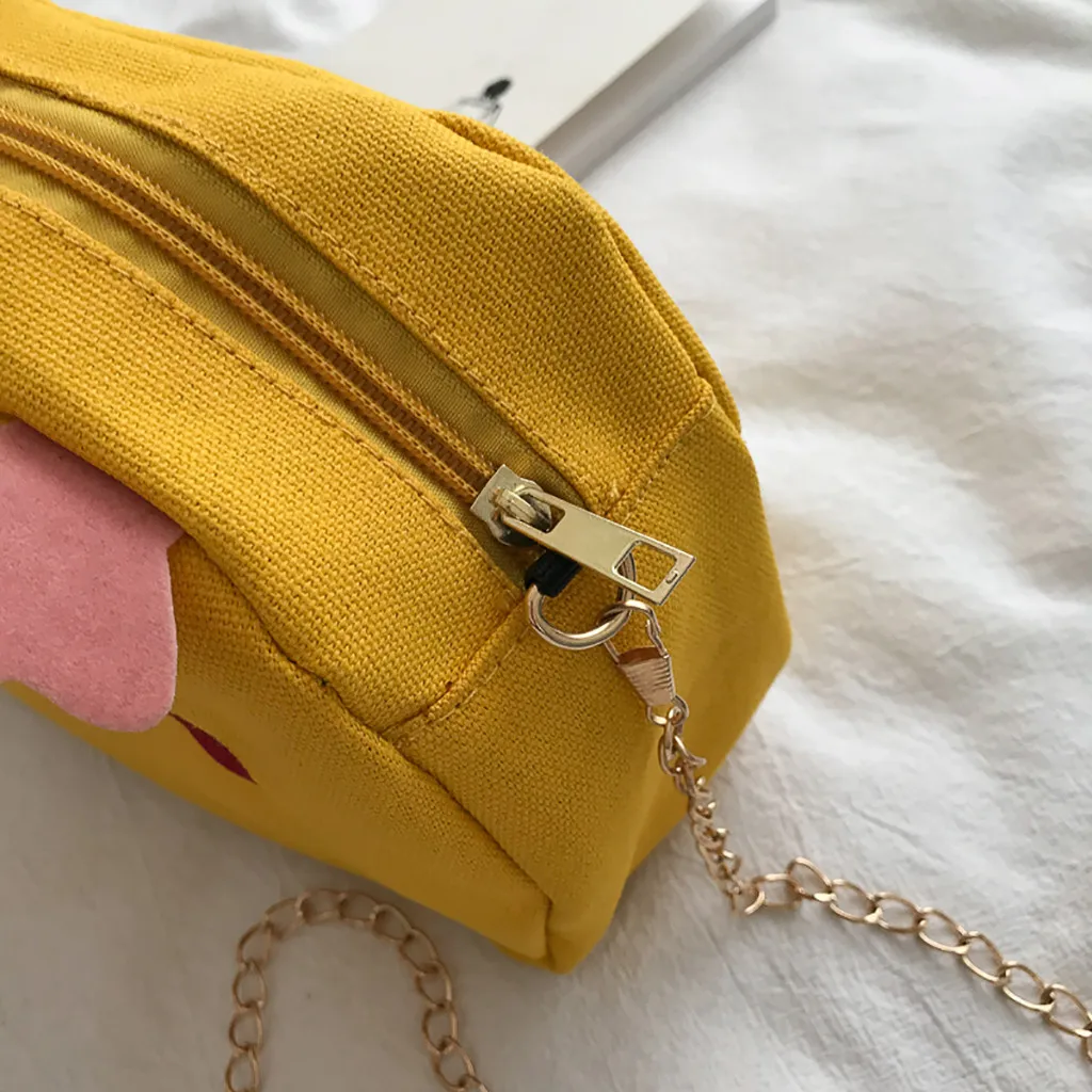 Женская холщовая сумка мессенджер с животным узором Повседневная Красивая