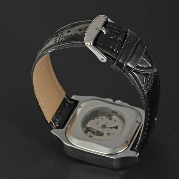 Часы мужские повседневные автоматические механические прямоугольные 2019 |