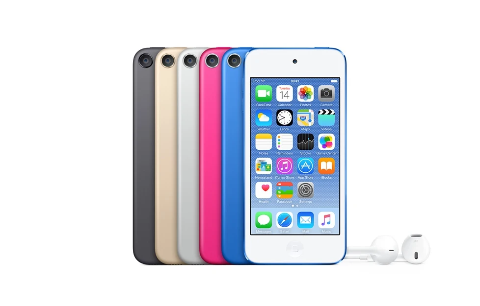 Apple iPod touch 32 ГБ MP4 плеер молния встроенная камера серебро наушники в комплекте |