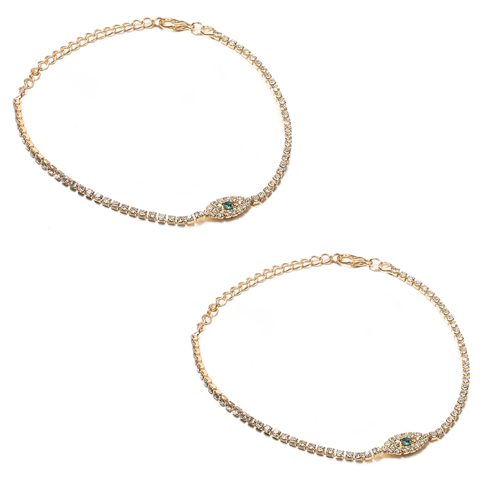 2 шт./компл. женские Сандалеты с перепонкой на лодыжке Простые Модные глаза