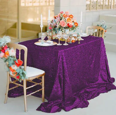 Luxury Sequin Tablecloth For Wedding Party Festive Background Props Sparkling Table Cloth Round/Rectangle Cover Decoration | Дом и сад