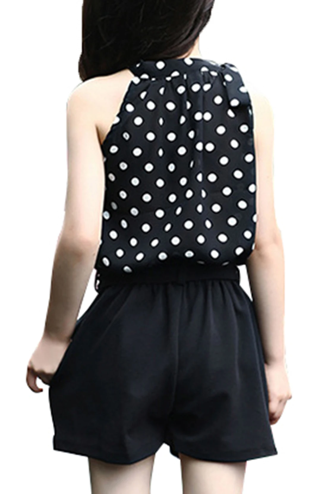 Высокое качество детская мода для девочек без рукавов с круглым вырезом Футболка