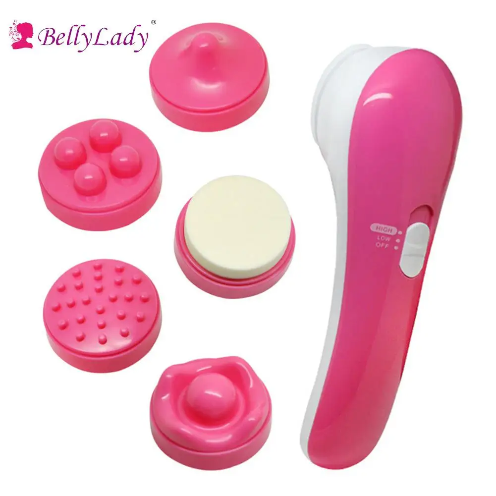 BellyLady 5 в 1 Мини Электрический Вибрационный массажер многофункциональный