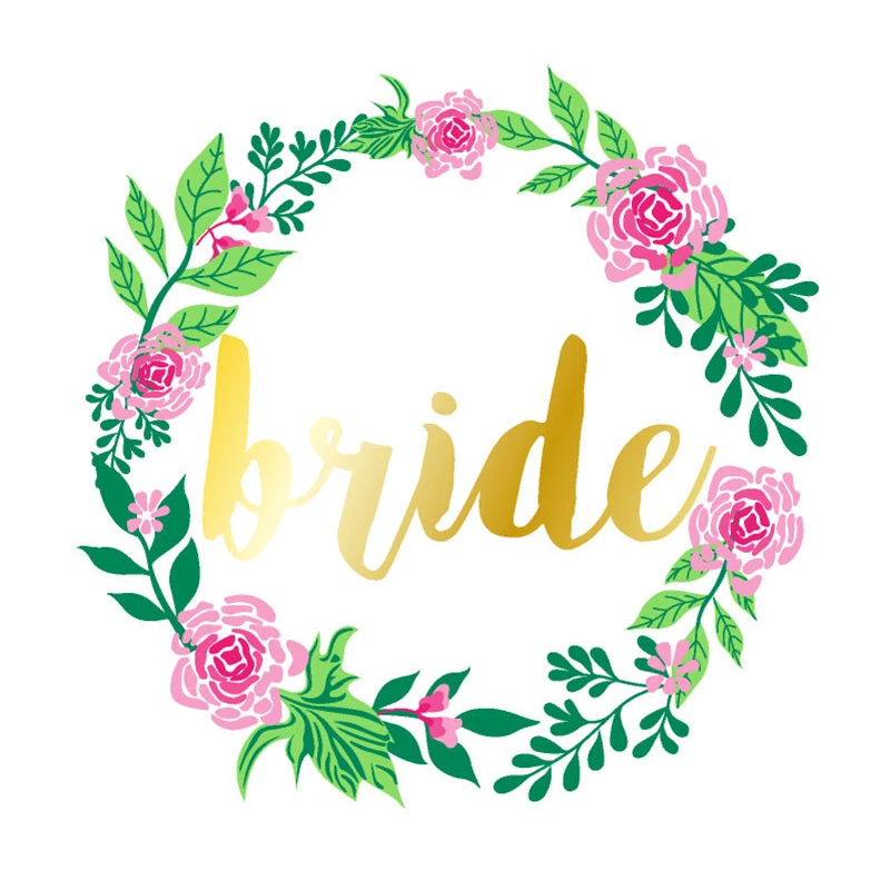 Team Bride 10pcs Temporary Tattoo Stickers Wedding Decor To Be Bachelorette Party Baby Shower Decorations for Adult | Дом и сад