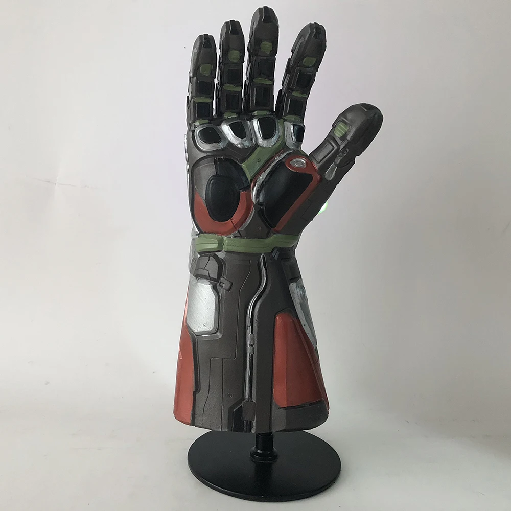 Перчатка Железного человека со светодиодами Thanos Infinity Gauntlet Мстители Endgame Железный человек Nano Gauntlet Armor Tony Stark реквизит для косплея