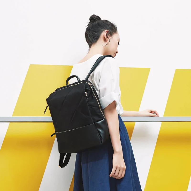 Xiaomi 90 Points Fashion City Lingge сумка на плечо рюкзак водонепроницаемая для женщин и девочек