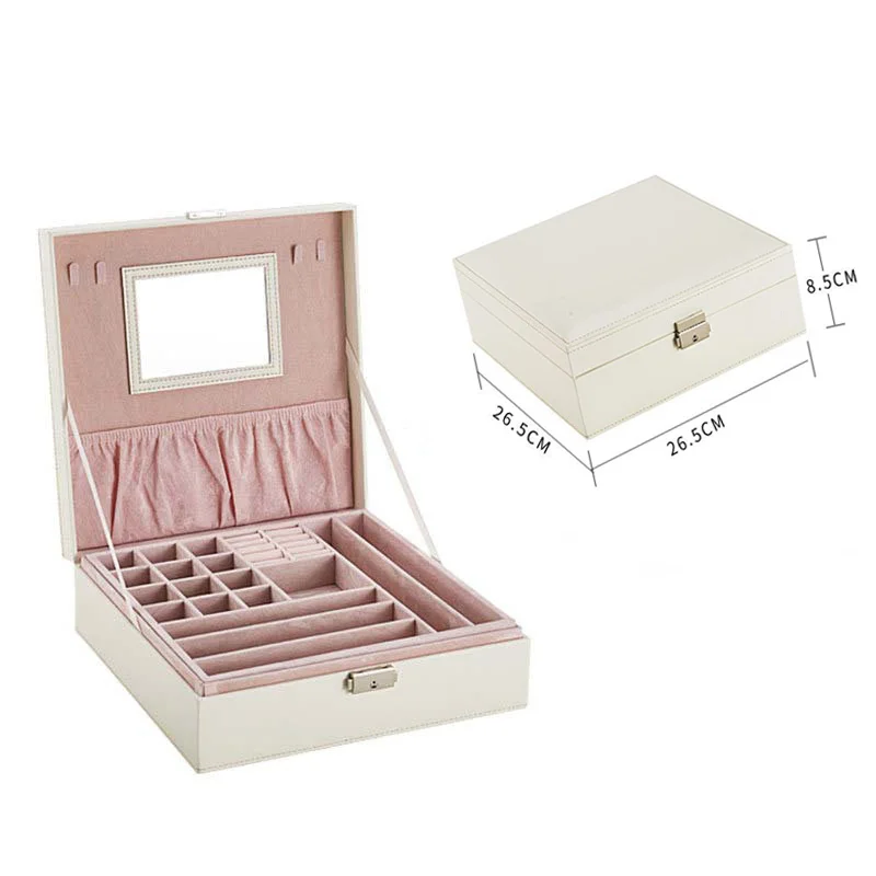 Ювелирные изделия упаковочная шкатулка коробка двойное украшение для хранения