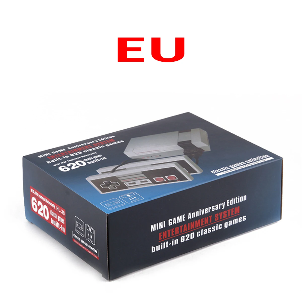 Белый Игровая консоль MINI NES, Классическая Ретро портативная игровая консоль, 620 игр, поставляется с оригинальным геймпадом, семейные детские игрушки - Цвет: Белый
