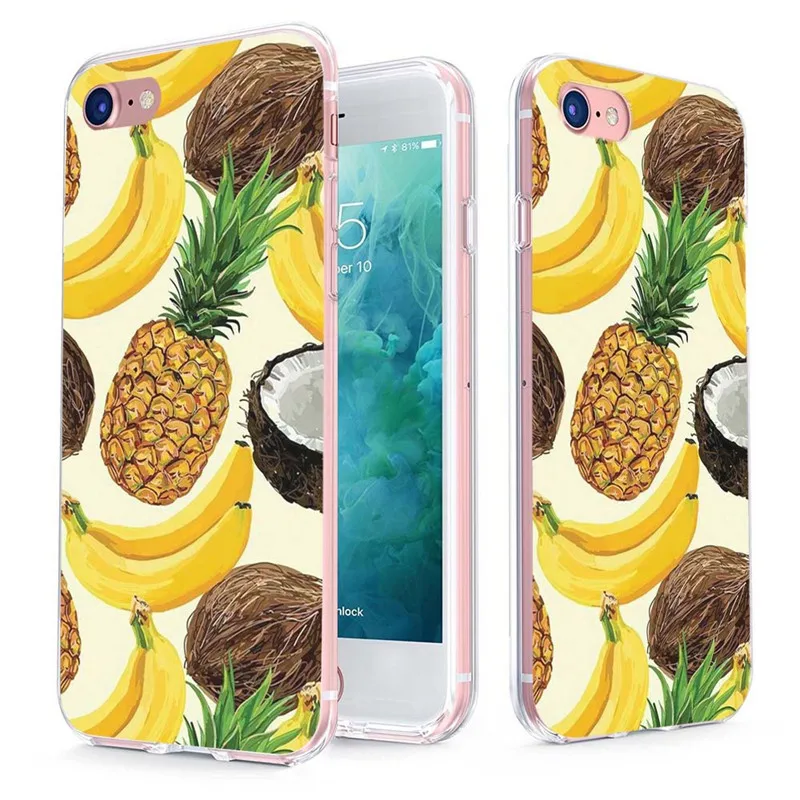 MLCRIYG Soft Phone Case For iPhone 6 6S Plus 7 7Plus 8 8Plus X TPU Colorful Flower Flora Pig Painted Fundas C007 |