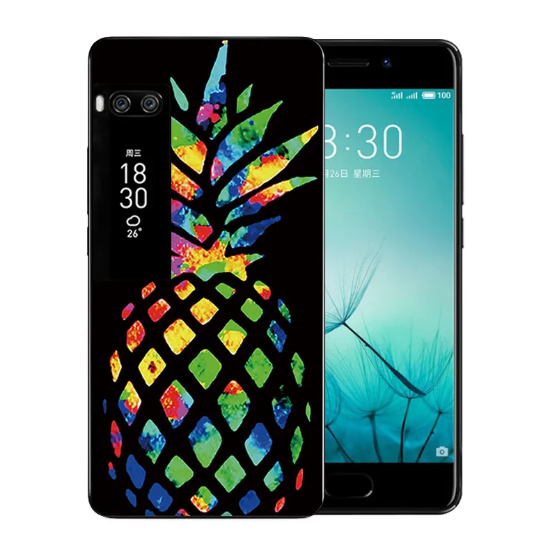 For Meizu pro 7 Case Marb Pattern Soft TPU Cases Luxury Silicone Back Cover Coque Fundas |