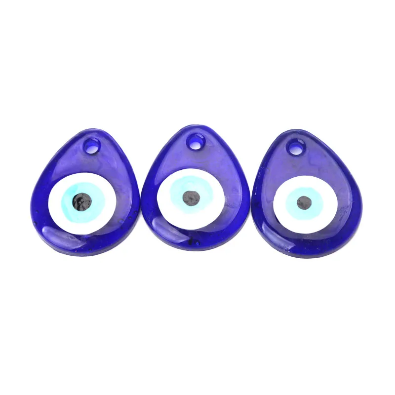 1pc 49*38*7mm Evil eye glass pendent necklace jewelry accessories fashion handmade findings components | Украшения и аксессуары