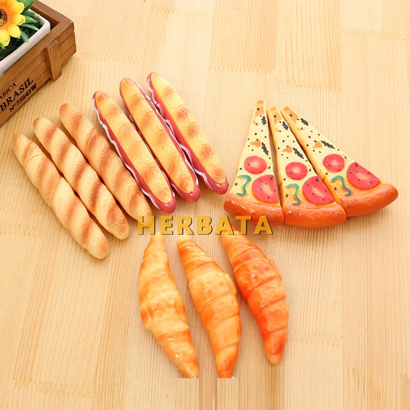 Фото Шариковая ручка корейские канцелярские принадлежности творческий пиццы хлеб