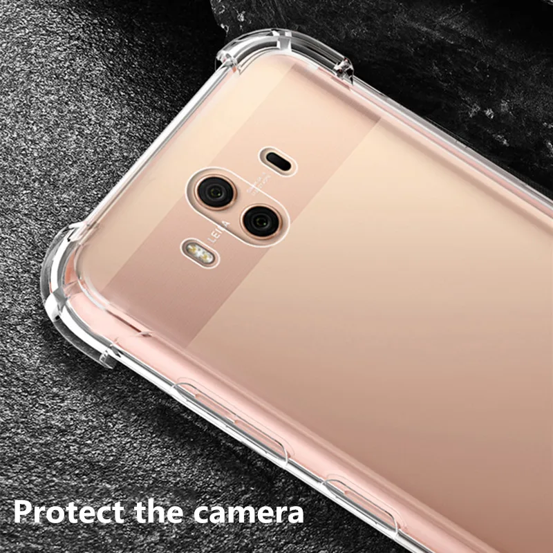 360 Защита капли для Huawei Mate 10 Коврики Pro Lite случае антидетонационных Прозрачная