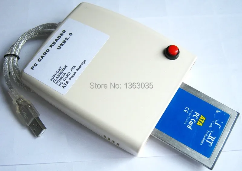 Новая бесплатная доставка! Usb 2 0 интерфейс PCMCIA кардридер 68pin считывание