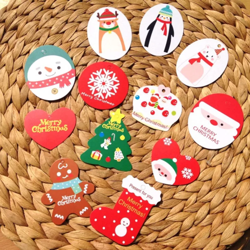 

300 шт./лот Ассорти Рождественский подарок ручной работы тег TL-5040406