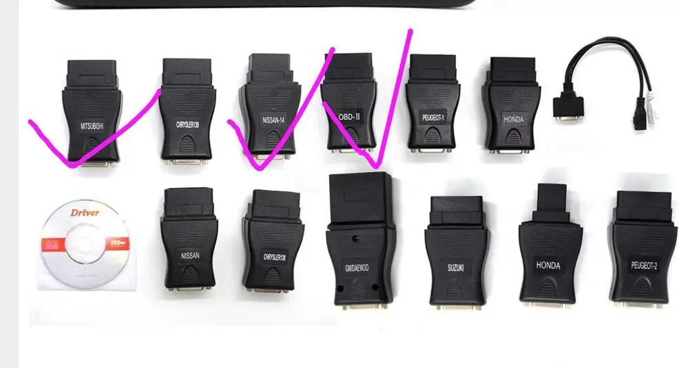 Разъемы для программирующего ключа MVP |