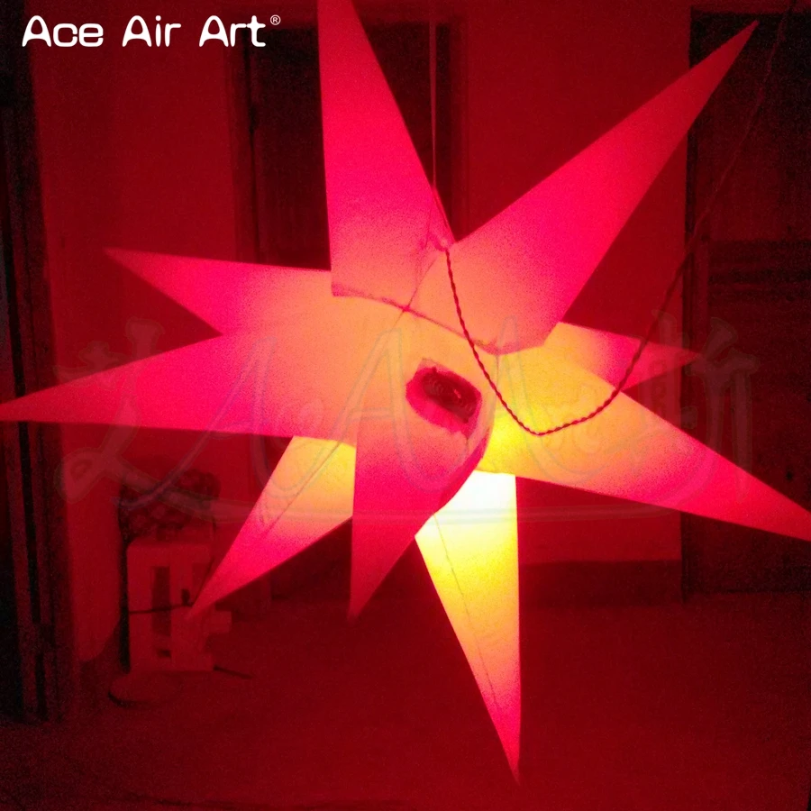 Светодиодные надувные звезды с красивым дизайном подвесное украшение клуба для