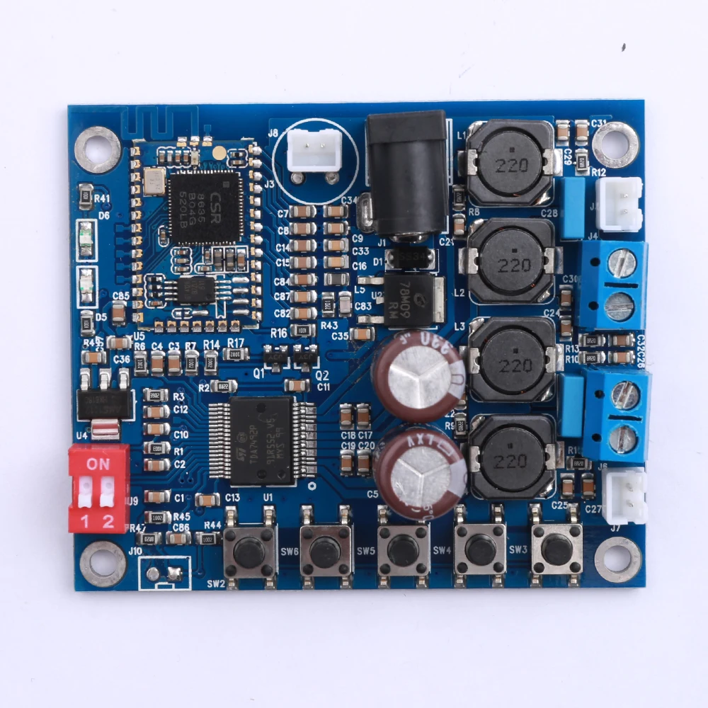 FX AUDIO Bluetooth аудиоприемник CSR4.0 Плата усилителя цифровой усилитель TDA7492P 25 Вт + плата