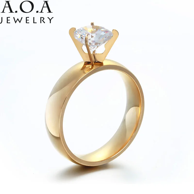 Роскошное женское кольцо из Кубического циркония высшего качества 316L