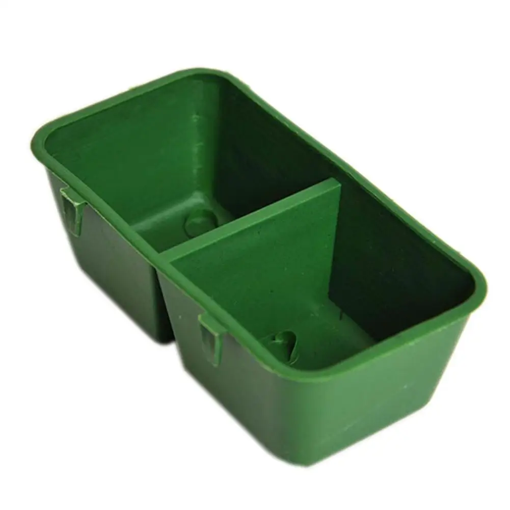 6 шт. кормушка для птиц миска еды с двойным отделением пластиковая Колыбель