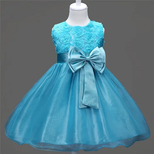 light blue Моана Aile кролик принцесса платье с цветочным узором для девочек летнее платье-пачка на свадьбу День рождения Платья для девочек Детский костюм для подростков - Цвет: light blue