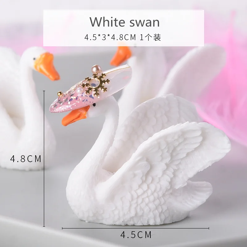 1 шт. розовый белый фламинго лебедь подставка для дизайна ногтей реквизит