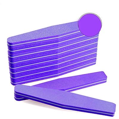 Purple-1pc Горячие 1 шт пилки для ногтей шлифовальный полировщик для педикюра и маникюра Профессиональный Уход за ногтями двухсторонний Профессиональный портативный инструмент для красоты - Цвет: Purple-1pc