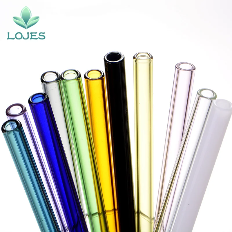 100 шт многоразовые и термостойкие экологические стеклянные соломинки для питьевой воды с кисточкой для свадьбы, дня рождения