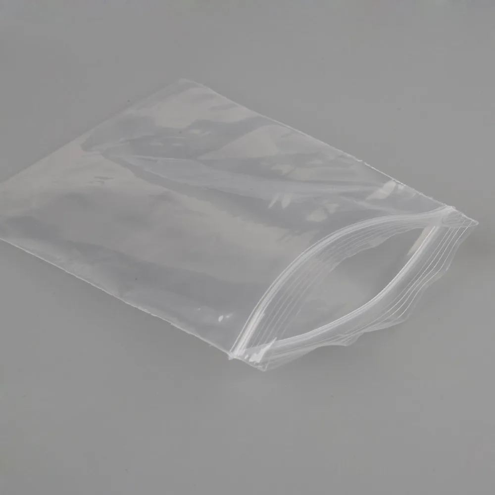 100 шт многоразмерный прозрачный пластиковый пакет с замком-молнией, многоразовая сумка для хранения конфет, упаковки ювелирных изделий
