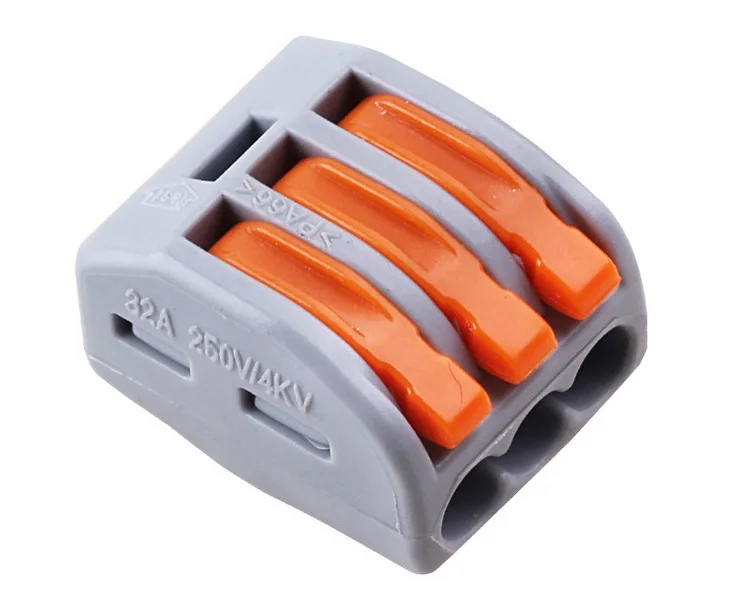 10 шт. универсальный компактный разъем для быстрой проводки 3 контактный