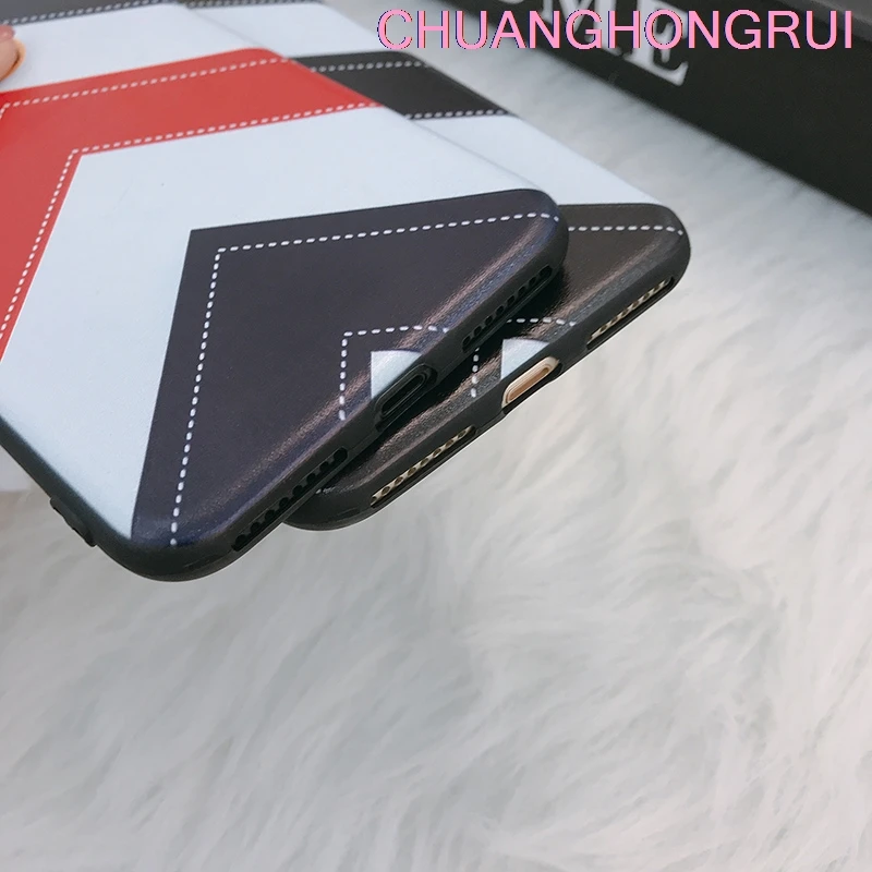 В полоску CG тиснением окрашенные ТПУ для iPhone 8 X 7 6 S Plus 6splus силиконовый чехол
