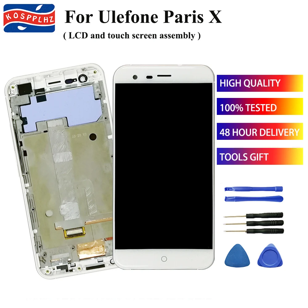 KOSPPLHZ 5 0 &quotоригинал для Ulefone Париж X ЖК дисплей + сенсорный экран в сборе рамка