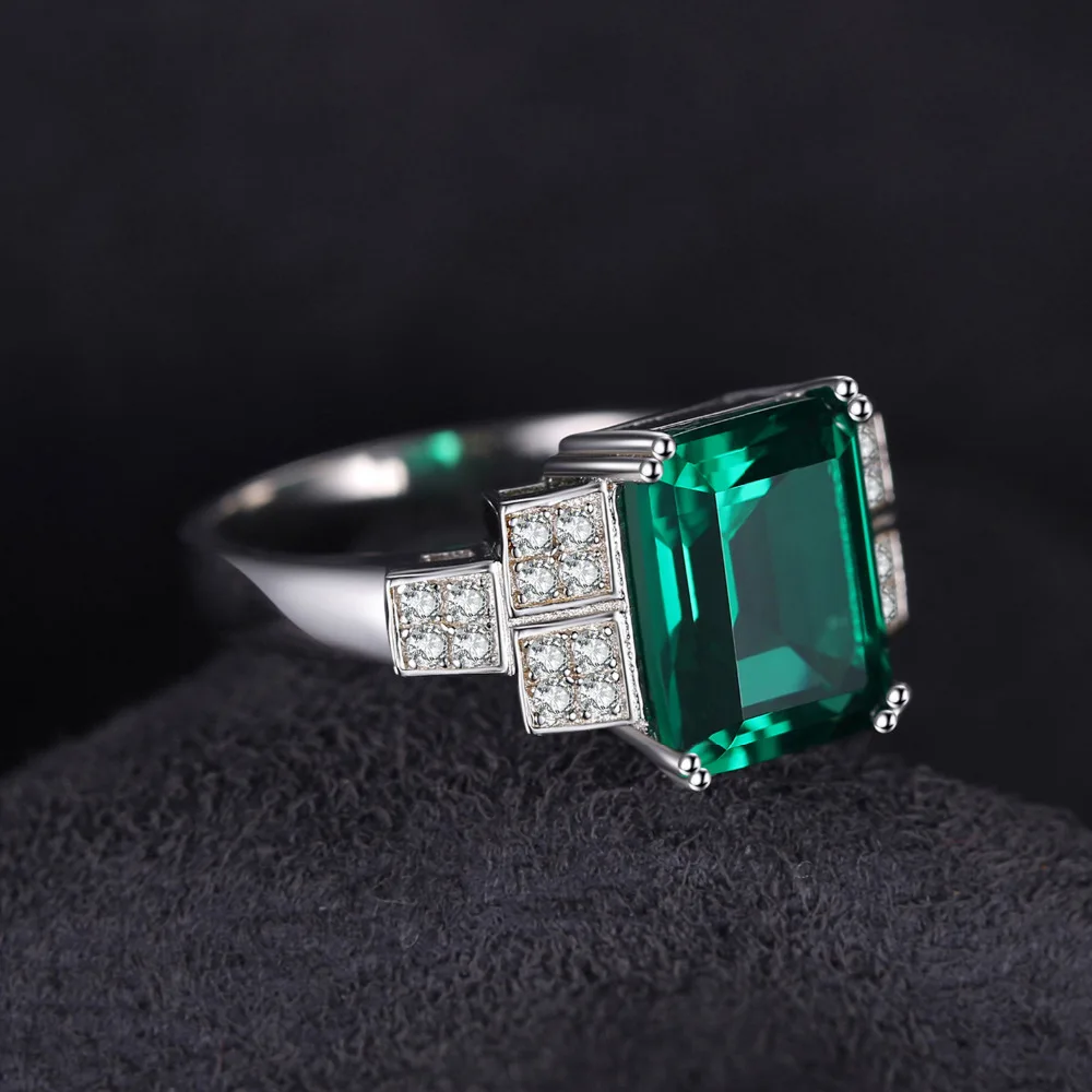 Jewelrypalace 2.7ct Nano русские создали Изумруд себе кольцо для Для женщин реальные 925