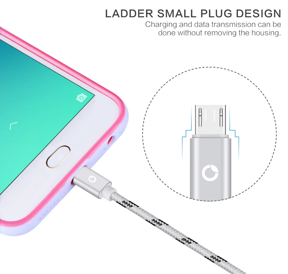 PZOZ 10 шт./лот, микро USB кабель Быстрая зарядка данных для samsung Xiaomi huawei Meizu sony Android Microusb зарядный кабель