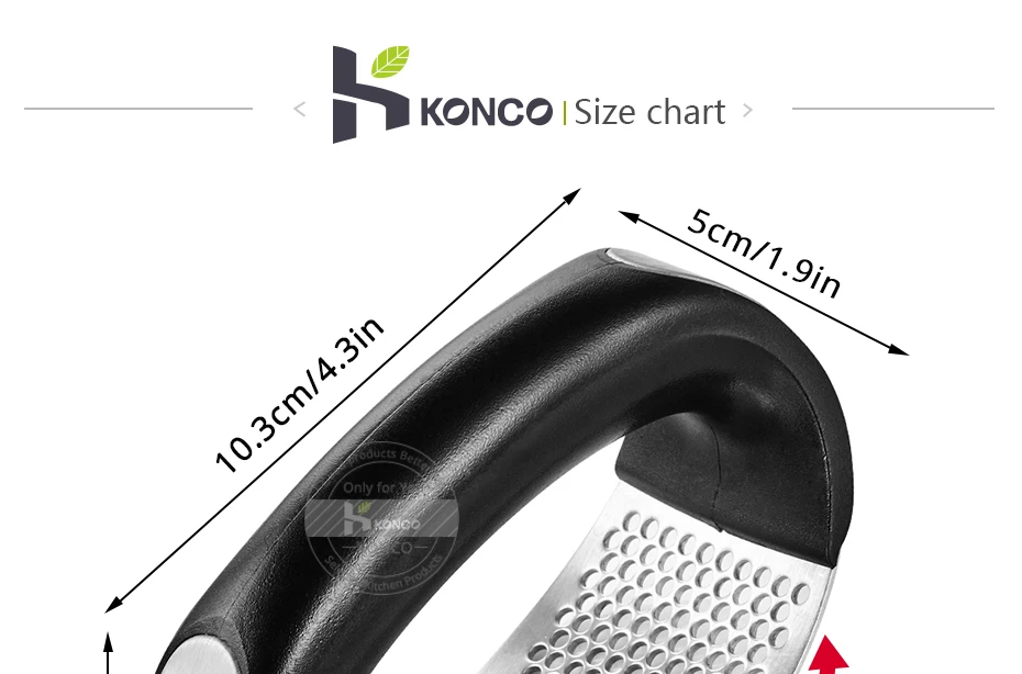 Konco нержавеющая сталь пресс для чеснока ручная давилка Чеснока Резак для имбиря Кухонные гаджеты Инструменты для овощей kicthen аксессуары